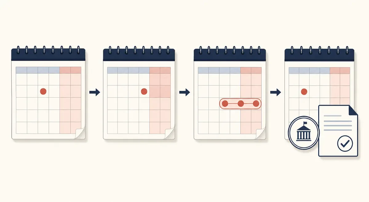 2028年の営業日数を業務計画や納期設定に活用するイメージ